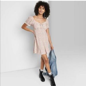 NWT Wild Fable Peasant Floral Mini Dress